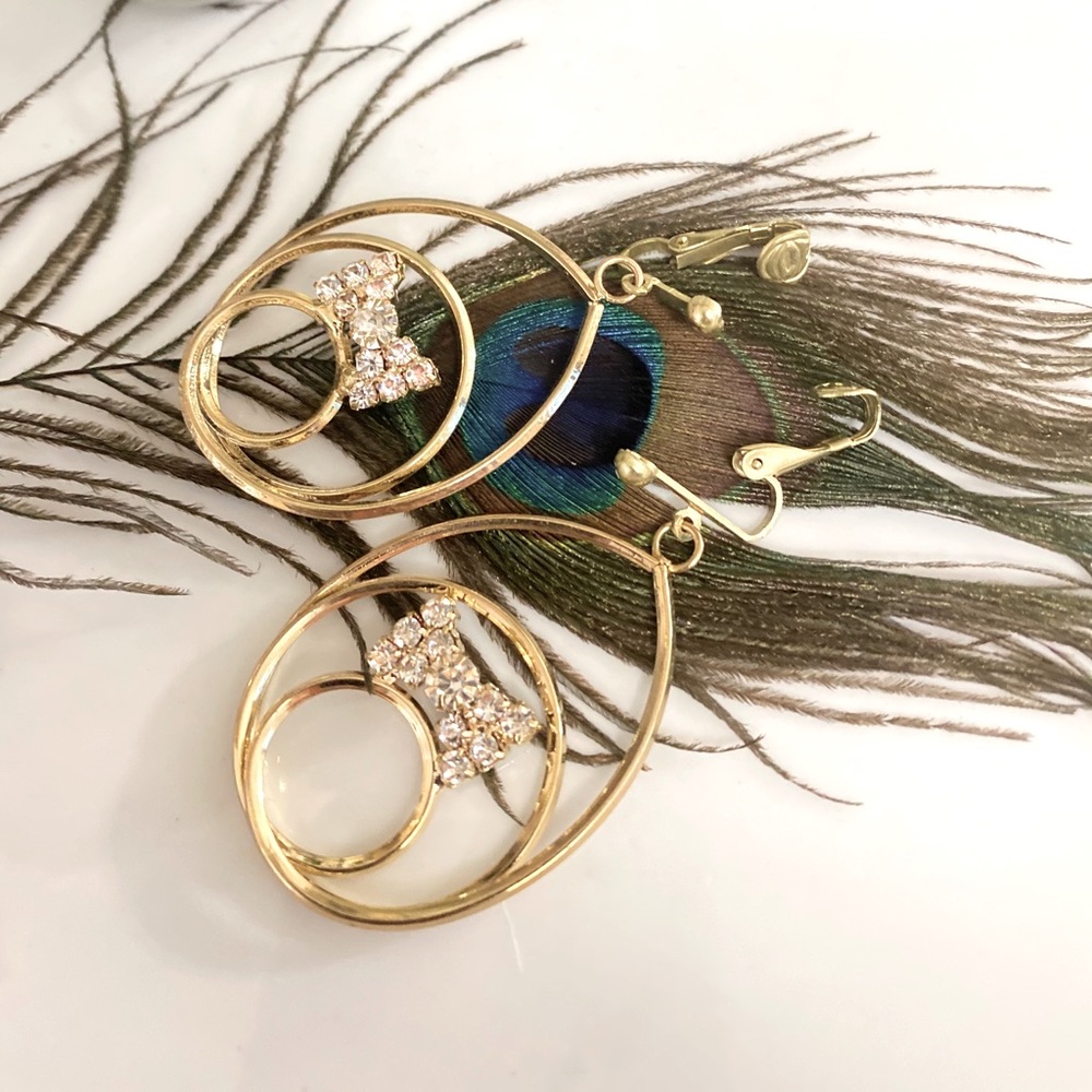 Vintage dangle Bow earrings